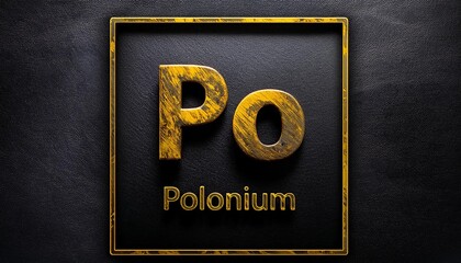 Po - Polonium, Periodic table element