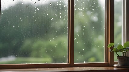 Naklejka premium Because they confuse the view of the outside, raindrops running down windowpanes create a comfortable ambiance within.
