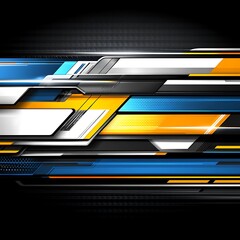 An abstract background features multiple layers with various color combinations