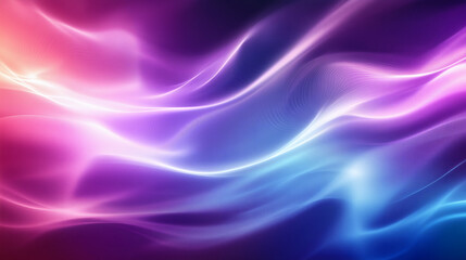 Obraz premium Fondo abstracto con ondas luminosas en tonos azul y rosa