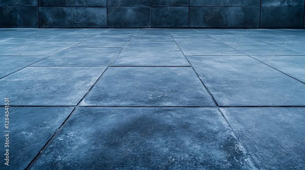 Poster closeup of gray textured tiles on floor with abstract fashion : generative ai