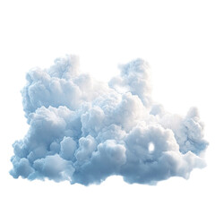 Fluffy white cloud formation soft gentle dreamy sky