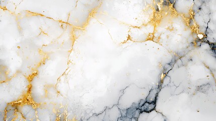 Obraz premium Abstract blue marble texture with gold and white ink design