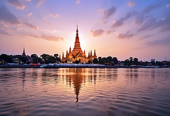 Fototapeta premium Bangkok: Wat Arun Temple at Dawn