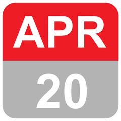 April 20 - Colorful date of the month of April