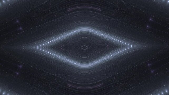 Beruhigendes animiertes Muster aus geometrischen Formen und feinen Linien &ndash; abstrakter Hintergrund f&uuml;r Meditation, Design und moderne visuelle Kunst, grau, blau