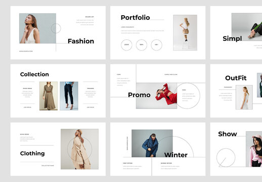 Clean and Minimal Presentation Layouts For Personal Branding
