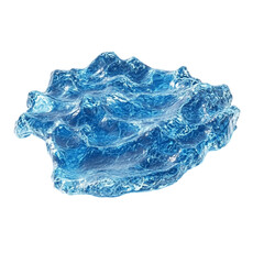 Fototapeta premium Abstract Blue Water Waves Dynamic Flowing Energy