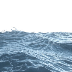 Ocean waves crashing gently peaceful blue water scene