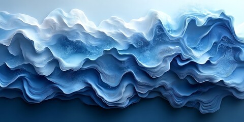 Obraz premium Abstract Blue Waves Background (23)