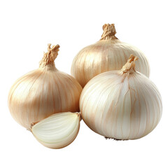 Fototapeta premium Fresh onion png isolated on white transparent background