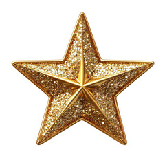 gold star  isolated on a white transparent background