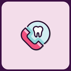 Dental Emergency Hotline Icon: Call for Urgent Care