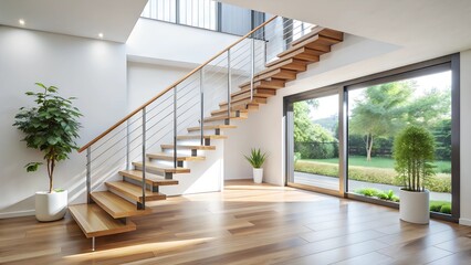 Fototapeta premium staircase in a modern house