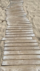 wooden bridge in the sea
