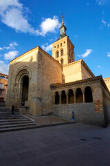 Walking in the old town of Segovia, Spain