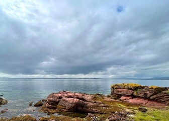 rocky coast of the sea