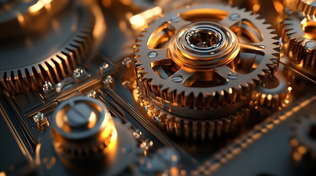 Ultra-Detailed Pound Sign Gear Mechanism