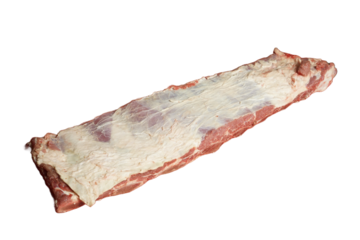 A piece of mutton meat on a transparent background .