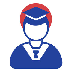 Teacher Professor Icon Set Vector Art Illustration for Education and Academic Designs