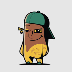 Obraz premium 2d vector illustration for cartoon character design for kids and comic book stickers printing and cartoon movie 