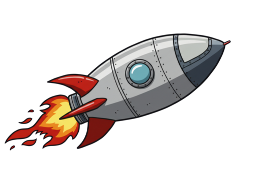 Isolated Rocket Launch