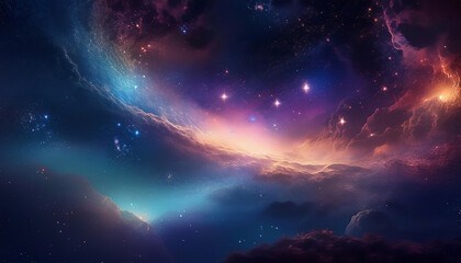 Obraz premium outer space with stars