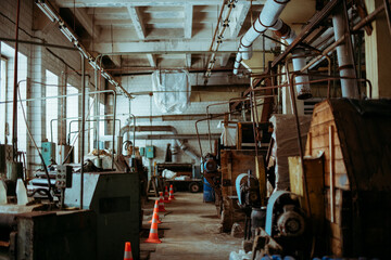 The rawhide workshop is a part of the tannery where light tanning is carried out. Soaking and...