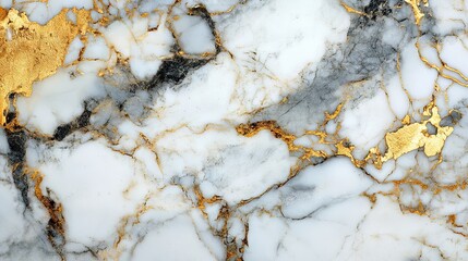 Luxury black marble texture with gold streaks and alcohol ink design