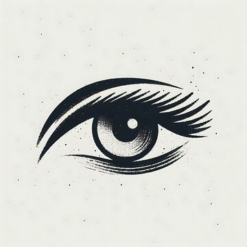 recommend clip art: Abstract stylized eye graphic design