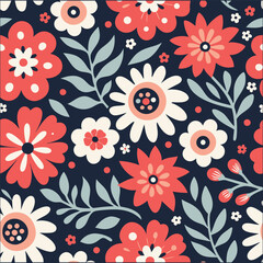 Pattern of seamless Flowers. Fashionable print for textiles, fabric,fashion print,wallpaper and packaging.