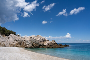 Plage de Limnionas, Pélion, Grèce