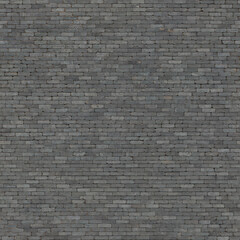 Seamless stone texture of gray basalt brick pavers