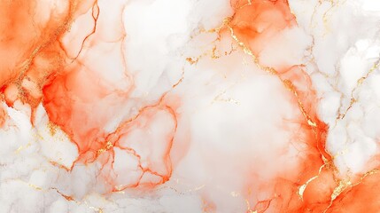Sophisticated Orange and Gold Marble Texture with Modern Decor