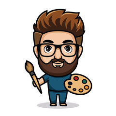 2d vector illustration for cartoon character design for kids and comic book stickers printing and cartoon movie 
