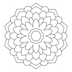 Oriental Mandala Flower Background-28