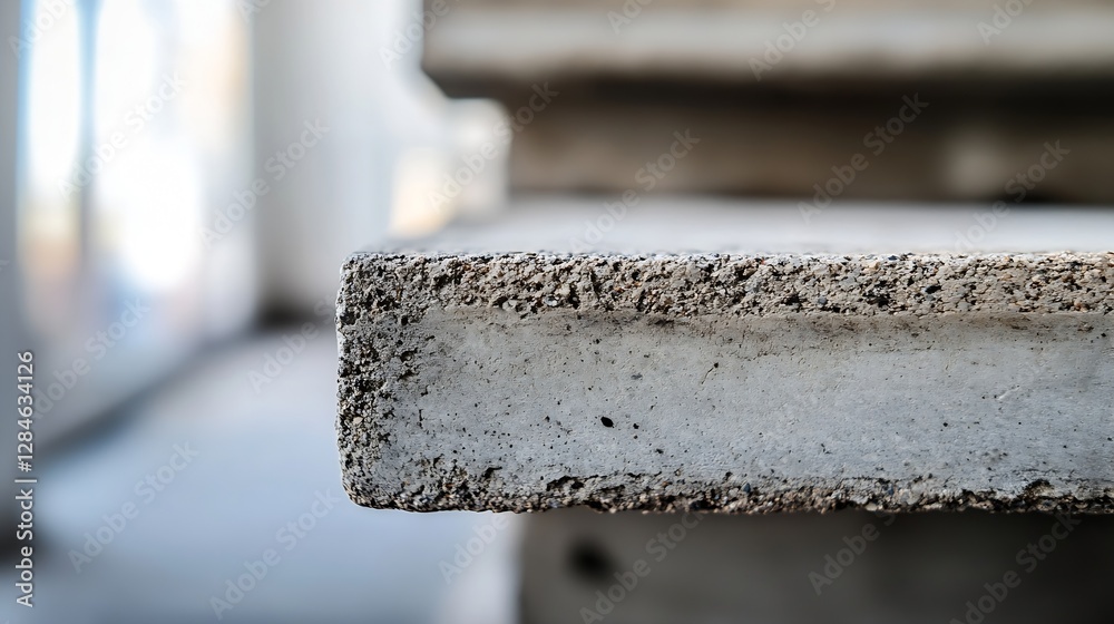 Fototapete close up perspective of concrete slab with textured surface conveying industrial design elements : g