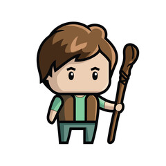 2d vector illustration for cartoon character design for kids and comic book stickers printing and cartoon movie 
