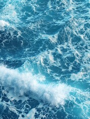 Obraz premium Turbulent water with white caps and spray.