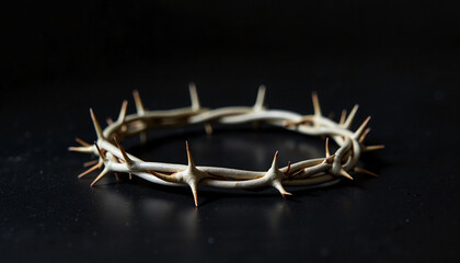 Crown of Thorns on a Dark Background