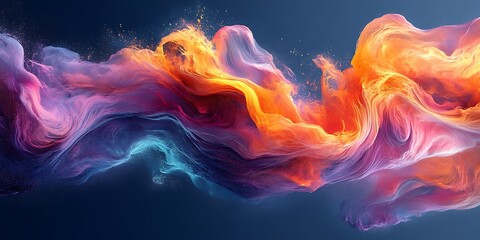 Fototapeta premium Abstract Flowing Colors Background (14)