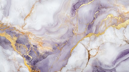 Naklejka premium Luxury Purple Marble Texture with Alcohol Ink Effect