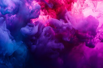 Fototapeta premium High-Resolution Abstract Background with Colorful Smoke in Pink, Purple, and Dark Blue Tones