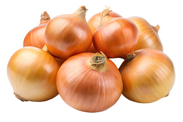 onions isolated on transparent background