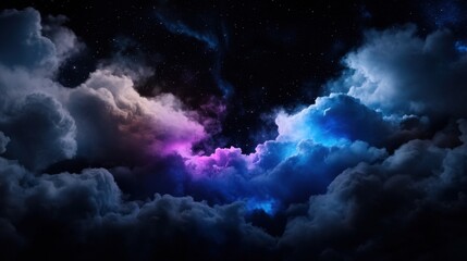 Obraz premium The sky is filled with clouds and stars