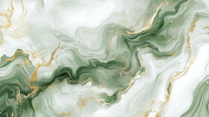 Luxury Green Marble Texture with Alcohol Ink Effect