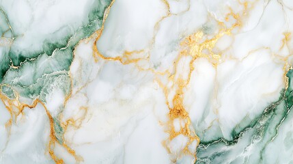Fototapeta premium Luxury Green Marble Texture with Alcohol Ink Effect