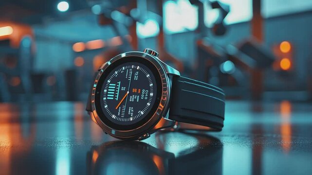 Tech Timepiece: This image features a modern and sleek smartwatch, showcasing its advanced design and functionalities with a cool, futuristic vibe.