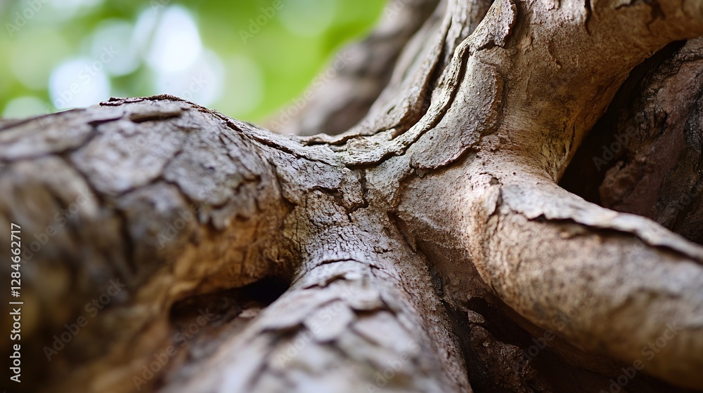 Poster closeup view of textured tree roots showcasing the intricate details of nature's craftsmanship : gen