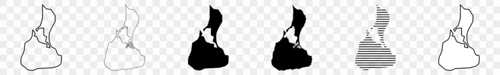 Block Island Map Black   United States Rhode Island Border   US American   Transparent Isolated   Variations © endstern